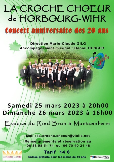 Concert du 20ème anniversaire de la Croche Choeur