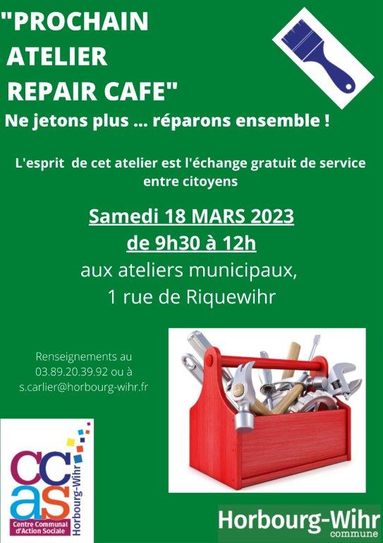 Prochain atelier repair café