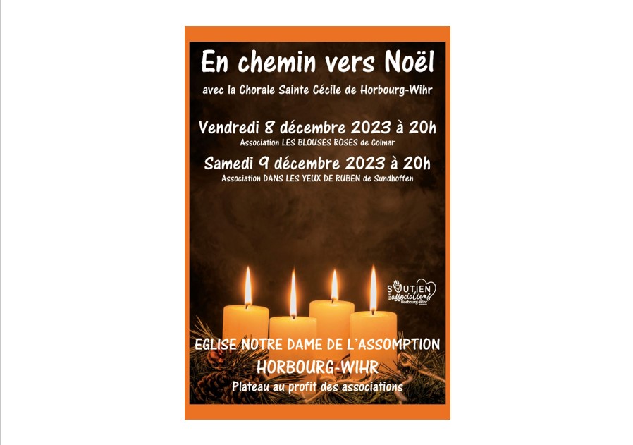 Concert de Noël “En chemin vers Noël” : Avec la chorale Sainte-Cécile de Horbourg-Wihr