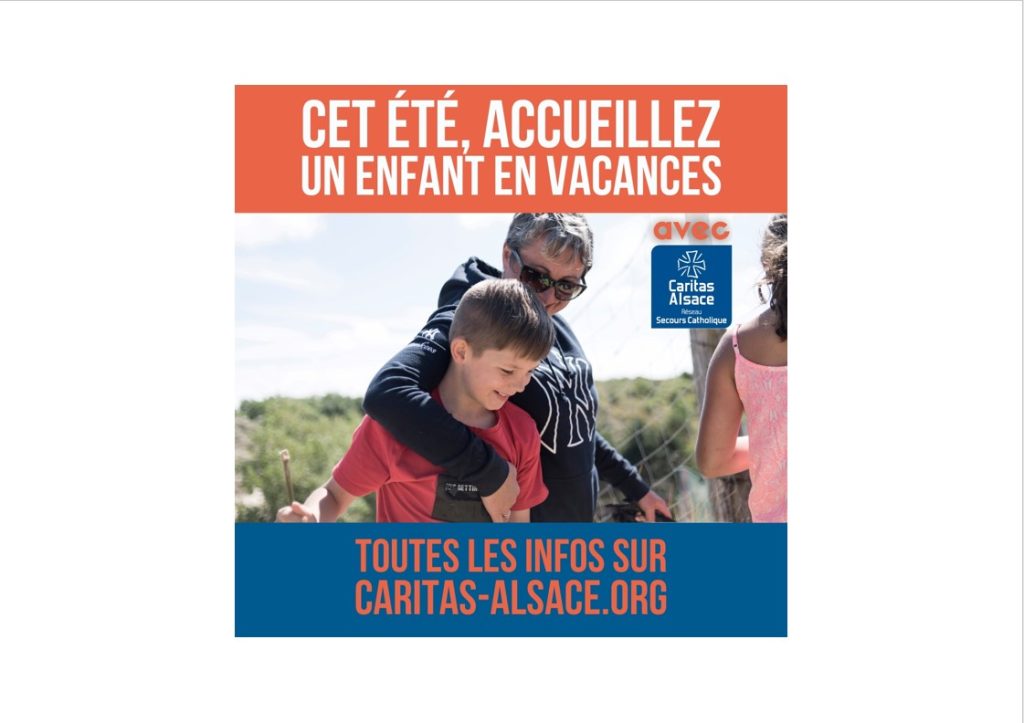 Cet été devenez « FAMILLE DE VACANCES » avec CARITAS !