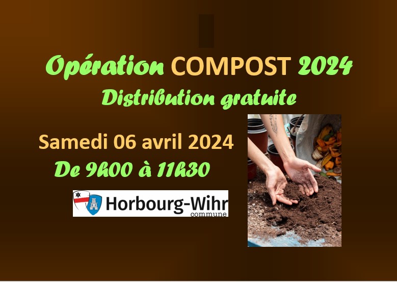 Opération COMPOST 2024 – Distribution gratuite