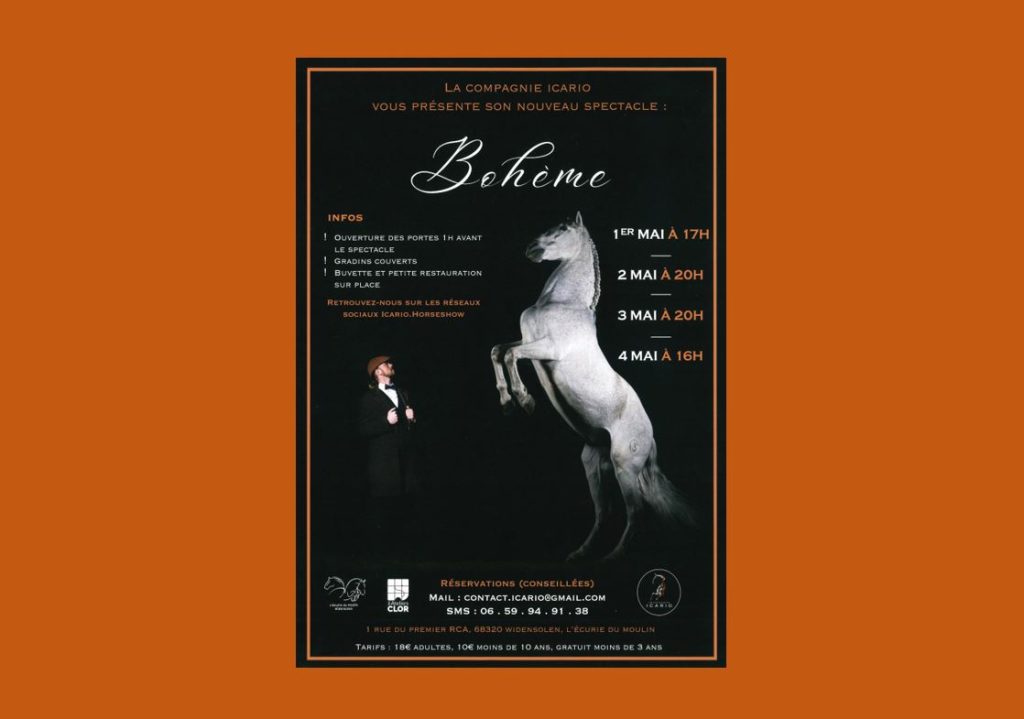 La compagnie ICARIO Vous présente son nouveau spectacle : BOHÈME 
