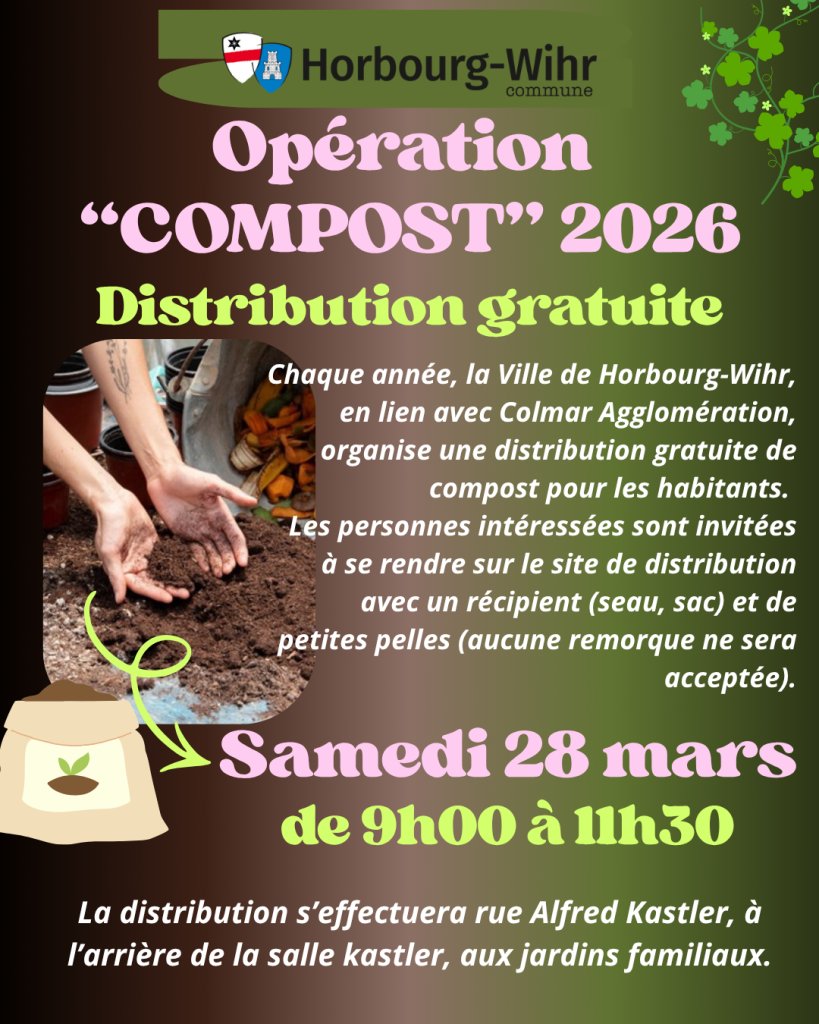 Opération COMPOST 2026 – Distribution gratuite