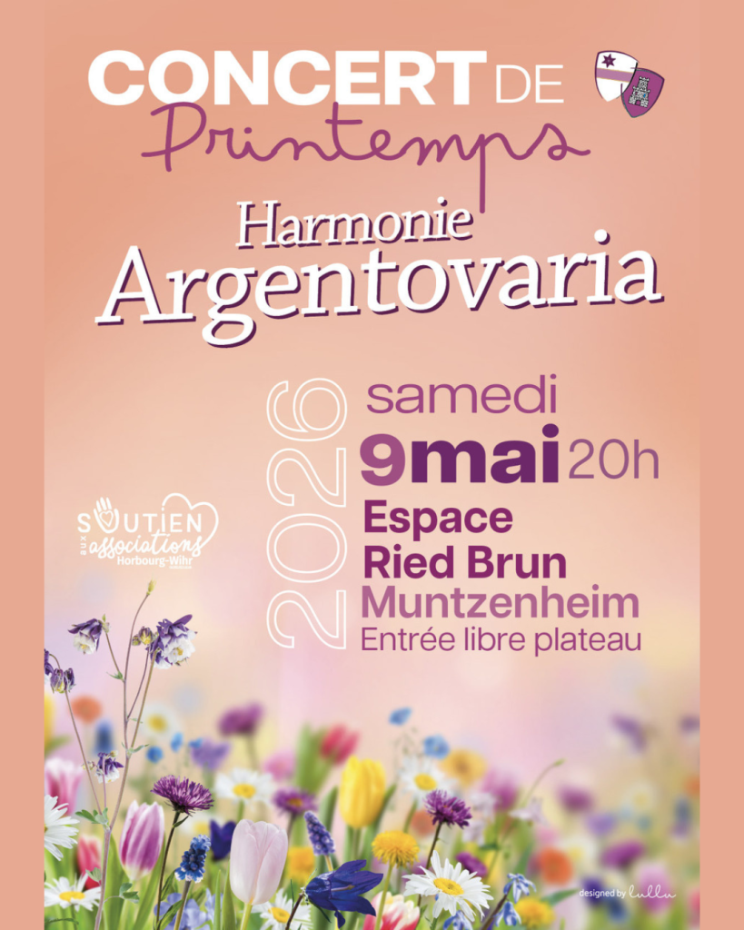 CONCERT DE PRINTEMPS – Harmonie ARGENTOVARIA🎵🎼