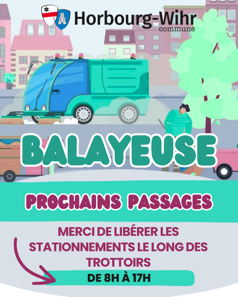Passages de la balayeuse