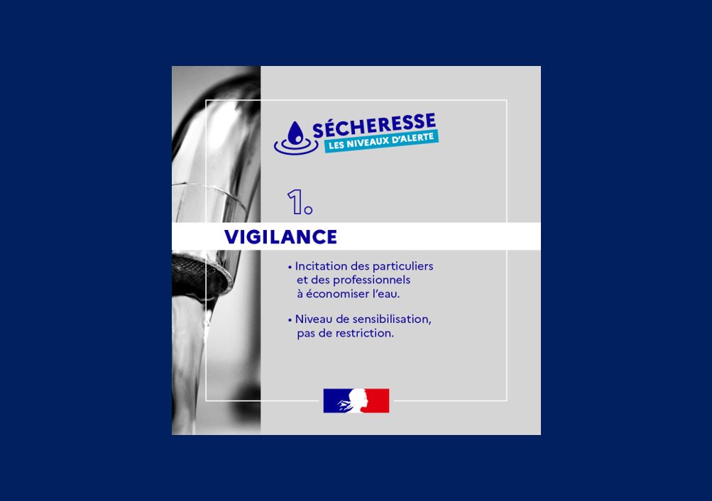 Sécheresse – Niveau 1 : Vigilance