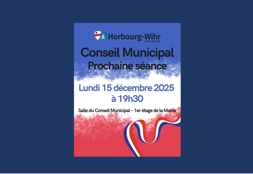 Conseil municipal – Séance du 15 décembre 2025