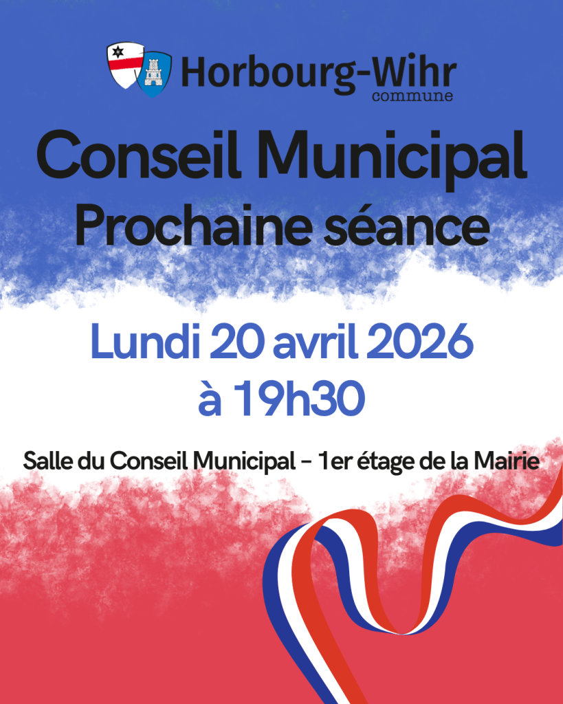 Conseil municipal – Séance du lundi 20 avril 2026