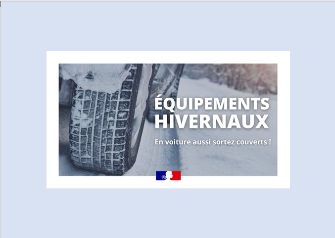 Équipements hivernaux des véhicules ⬇❄⬇❄⬇❄