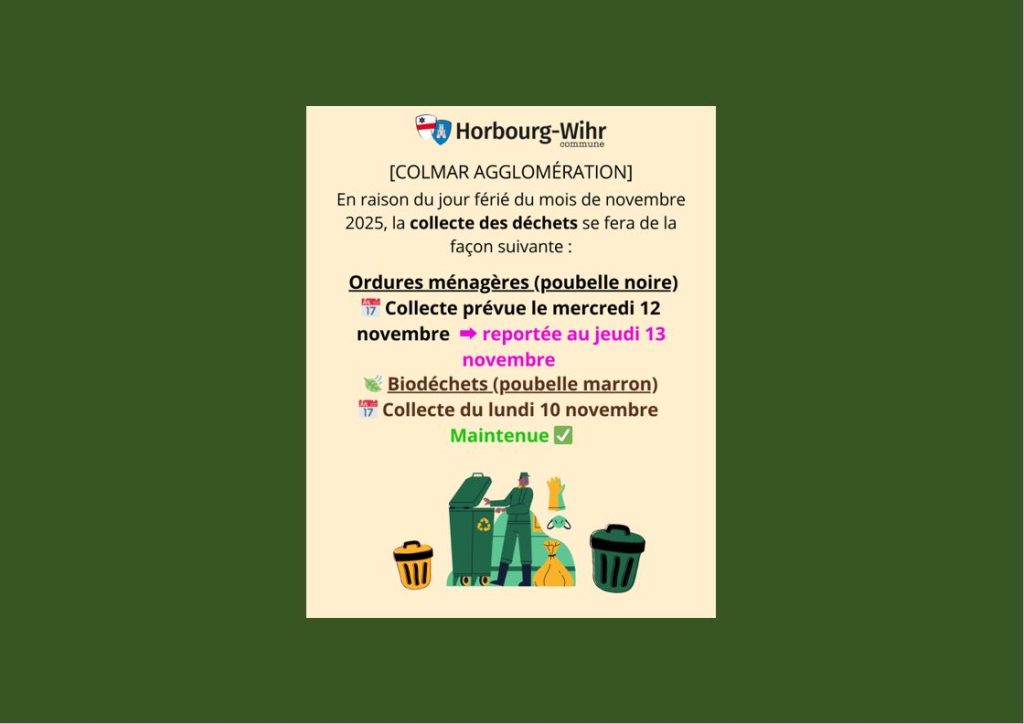 INFO COLLECTE DÉCHETS – NOVEMBRE 2025