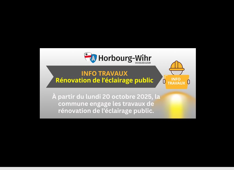 💡 Travaux de rénovation de l’éclairage public