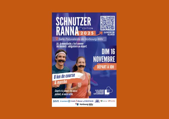 🏃‍♂️ SCHNUTZER RANNA – 1ère Édition 2025 🏃‍♀️ Dimanche 16 novembre