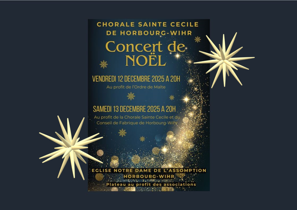 Chorale Sainte Cécile de Horbourg-Wihr : 🎄✨ Concert de Noël à Horbourg-Wihr ! ✨🎄