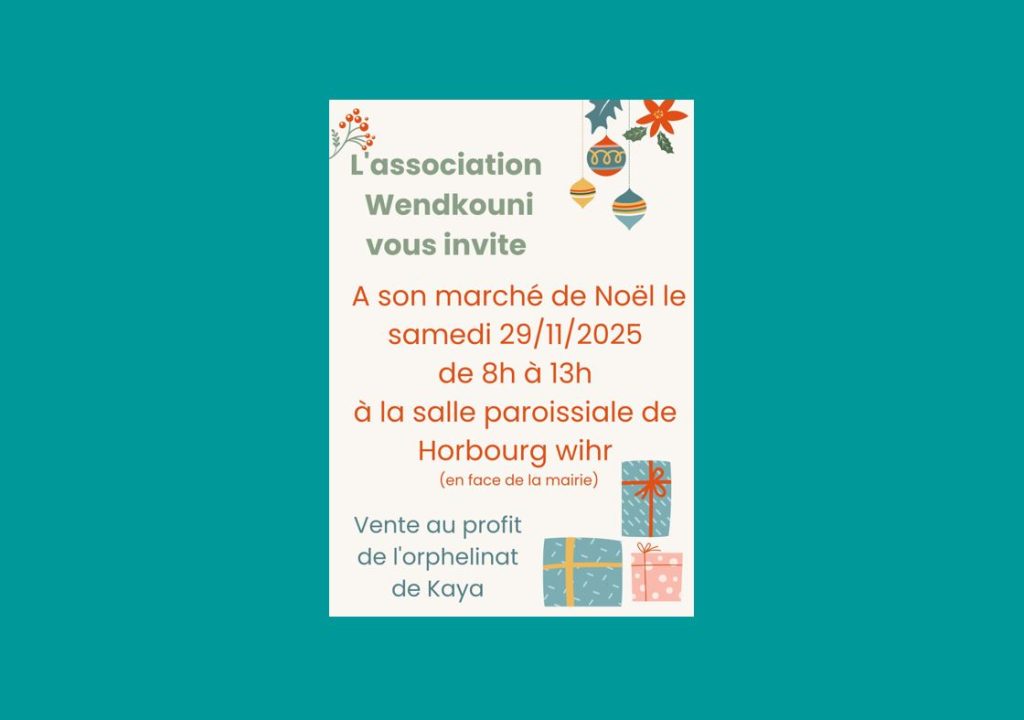 [MARCHÉ DE NOËL] Marché de Noël de l’association WENDKOUNI