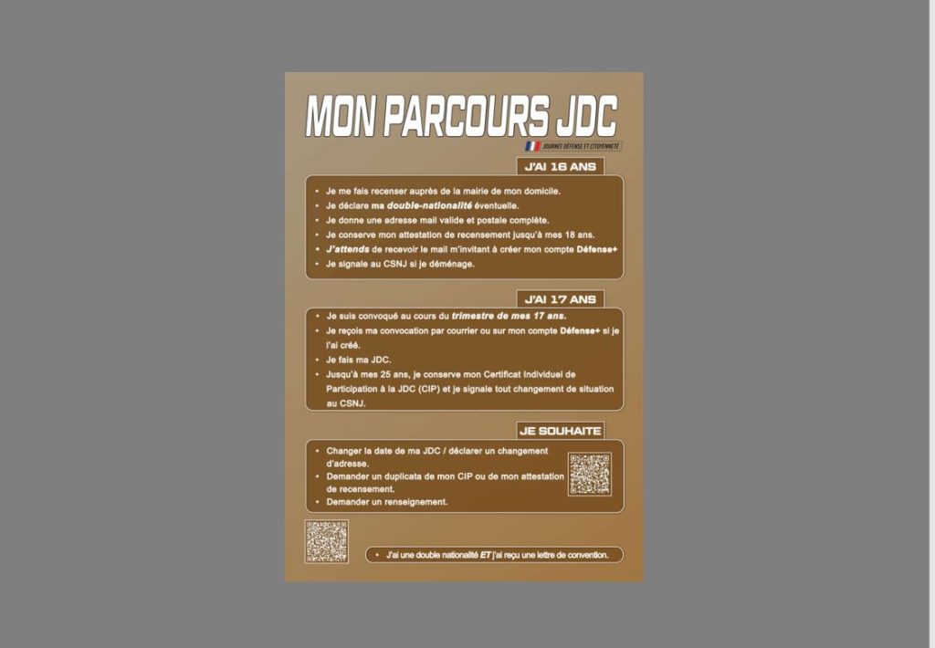 MON PARCOURS JDC (Journée Défense Citoyenneté)