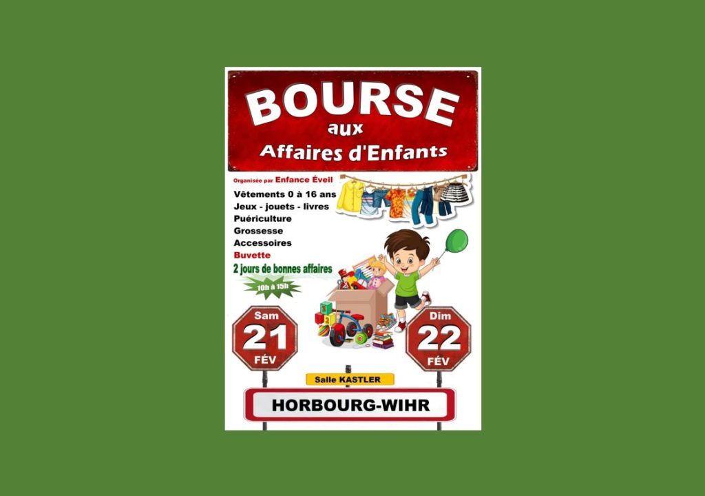 [BOURSE] 📢 Bourse aux affaires d&rsquo;enfants !