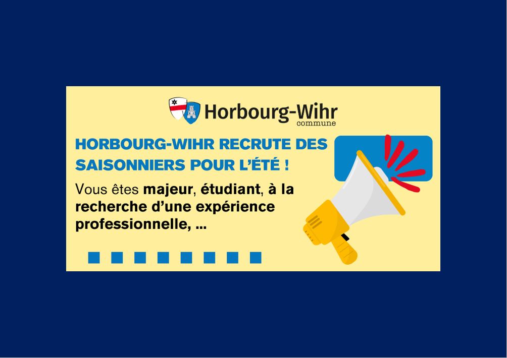 🌞 Horbourg-Wihr recrute ses agents saisonniers pour l’été !