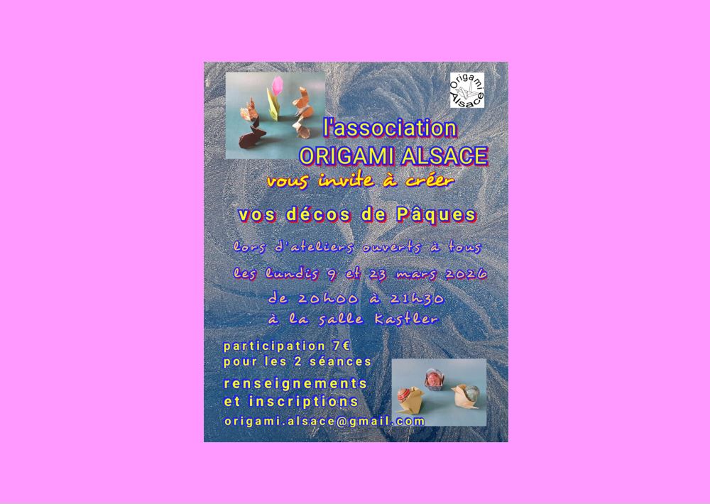 🌷🐰 Préparez vos décos de Pâques avec Origami Alsace ! 🐣🌸