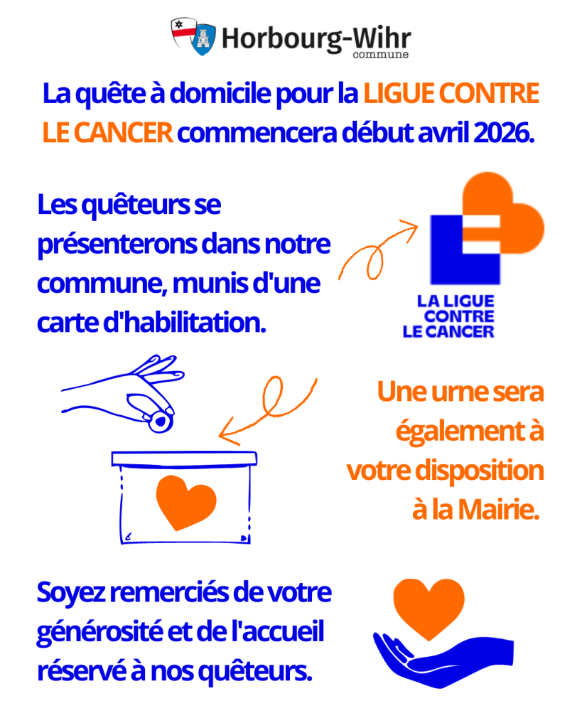 La quête pour la Ligue contre le cancer débute début avril 2026