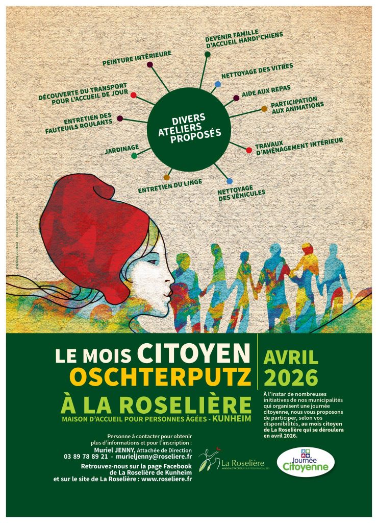 Le mois CITOYEN « Oschterputz » à la La Roselière de Kunheim se déroulera en avril 2026 !