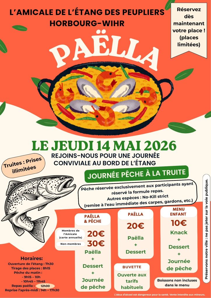 L’Amicale de l’Étang des Peupliers vous invite à une journée conviviale au bord de l’eau 🌿