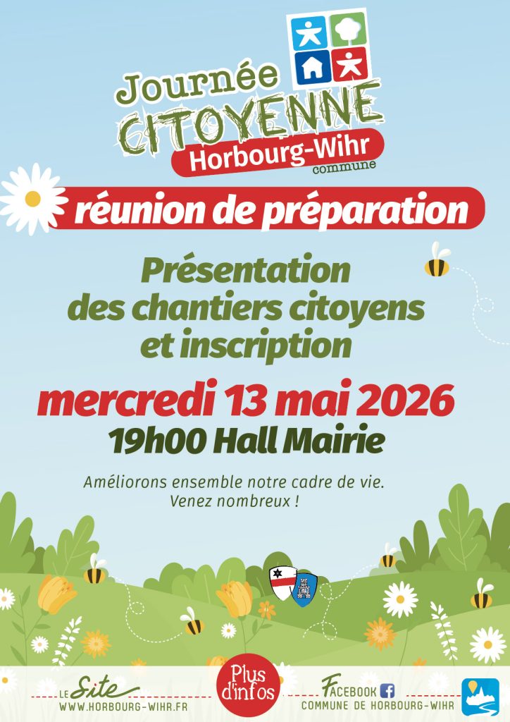 📢 Journée Citoyenne – Samedi 30 mai 2026 🌟Réunion de préparation et présentation des chantiers