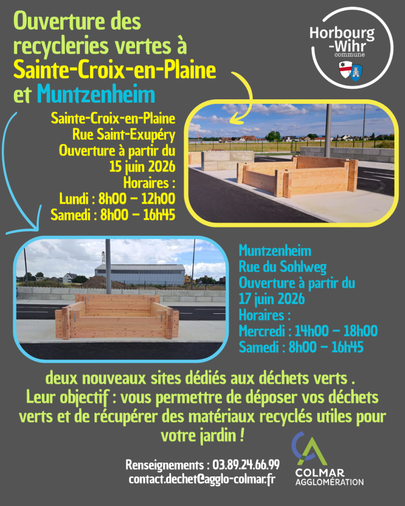 🌿♻️ NOUVEAU : ouverture de deux recycleries vertes dans l’Agglomération de Colmar ! ♻️🌿