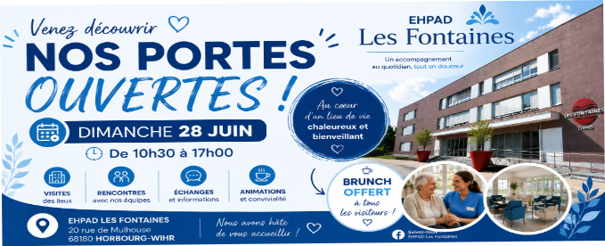 📢 Portes Ouvertes à l’EHPAD Fontaines