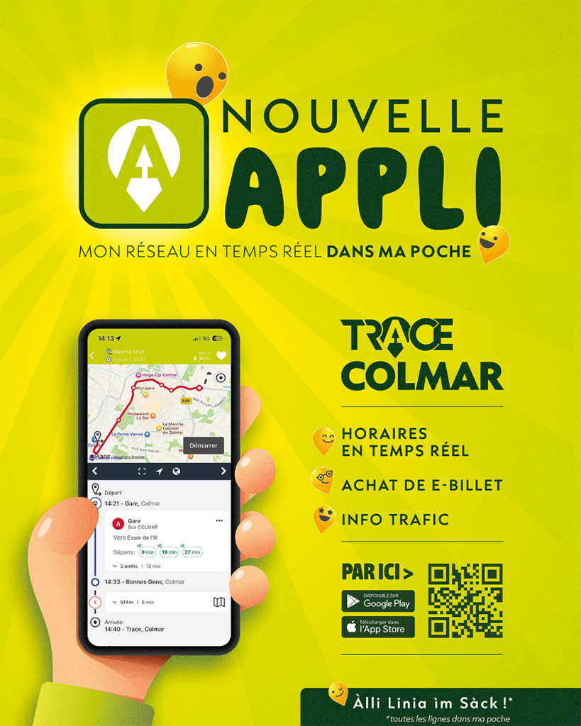 📱🚍 Une nouvelle version de l’application Trace Colmar est désormais disponible !