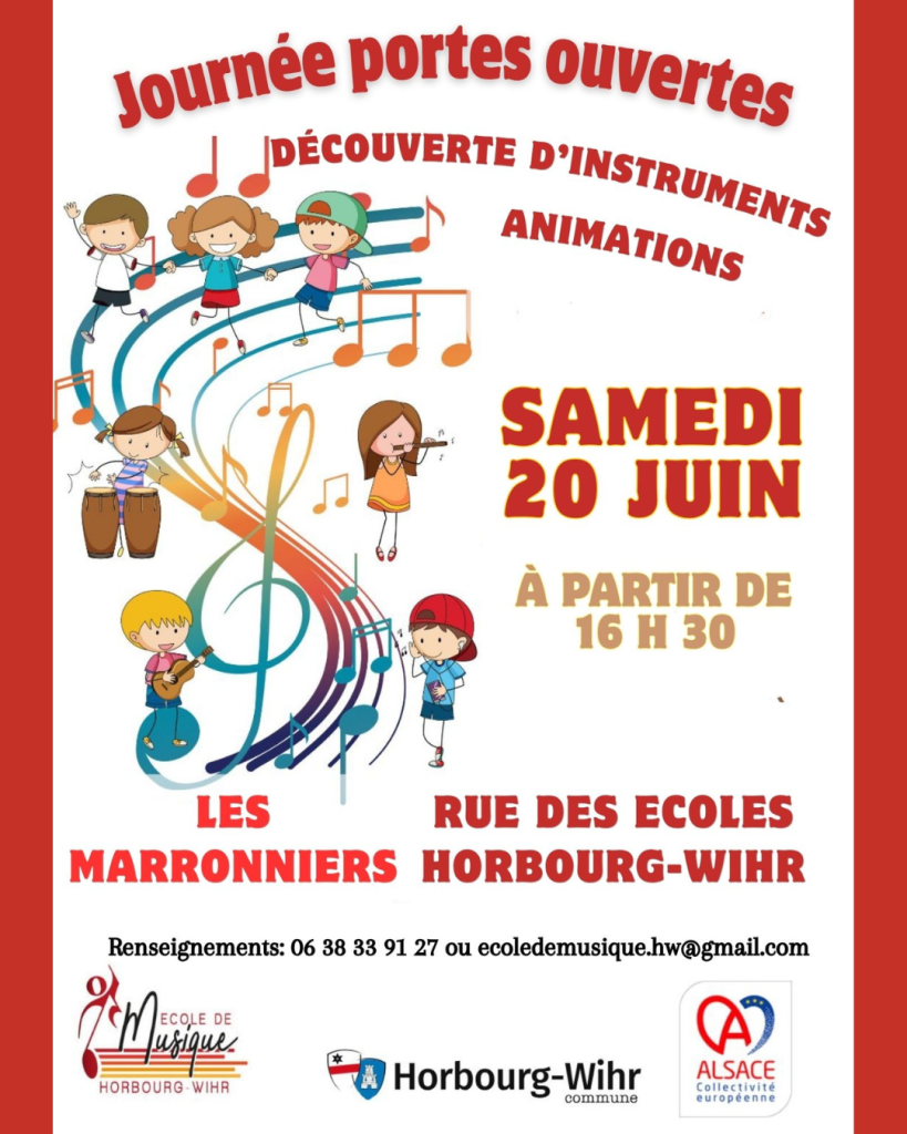 🎵 Portes ouvertes de l’École de Musique de Horbourg-Wihr 🎵