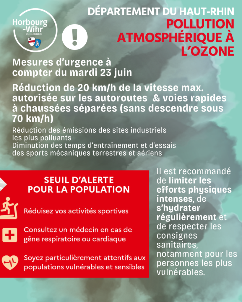 ⚠️ Qualité de l’air : vigilance dans le Haut-Rhin