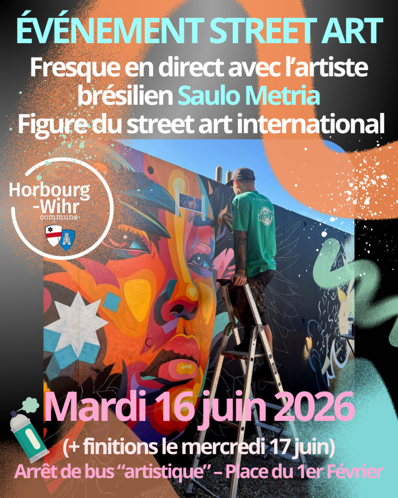 🎨 ÉVÉNEMENT STREET ART : Fresque en direct mardi 16 juin 2026