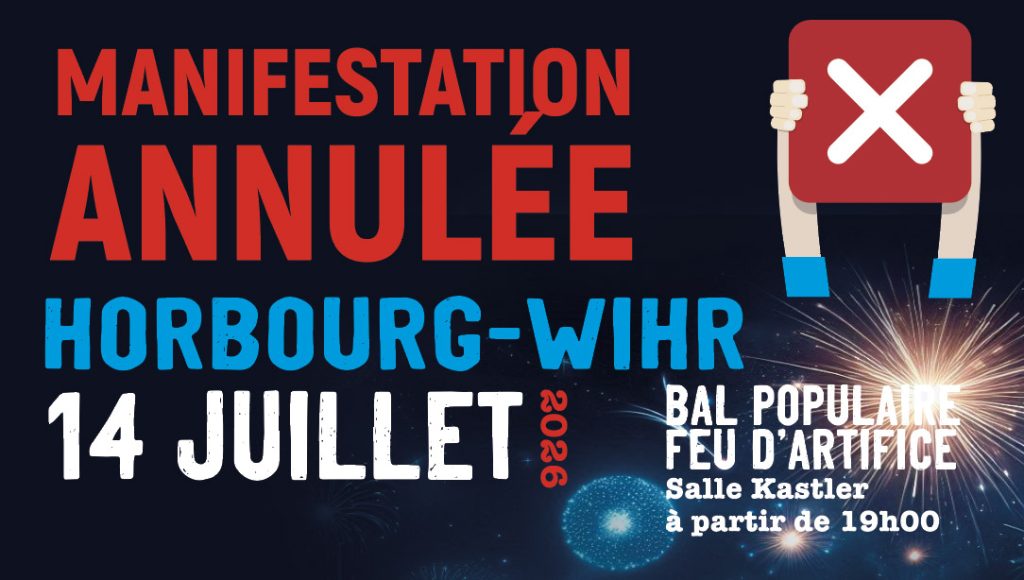 🇫🇷 FÊTE TRICOLORE DU 14 JUILLET – ANNULATION